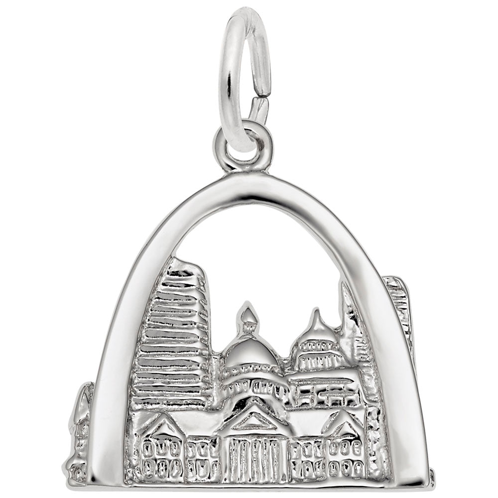 St. Louis Skyline Charm - Travel Souvenir Jewelry for Collectors 4699