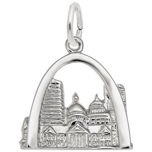 St. Louis Skyline Charm - Travel Souvenir Jewelry for Collectors 4699