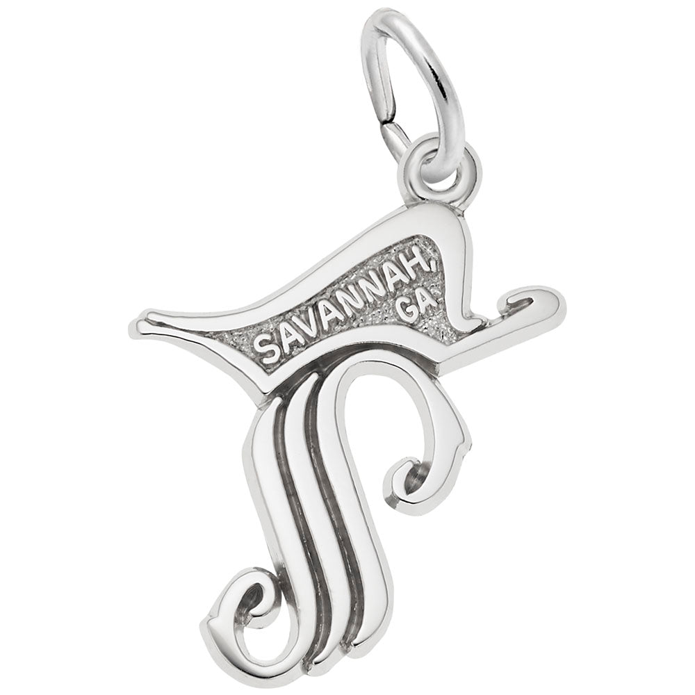 Savannah Georgia Symbol Charm - Travel Souvenir Jewelry Gift 4700