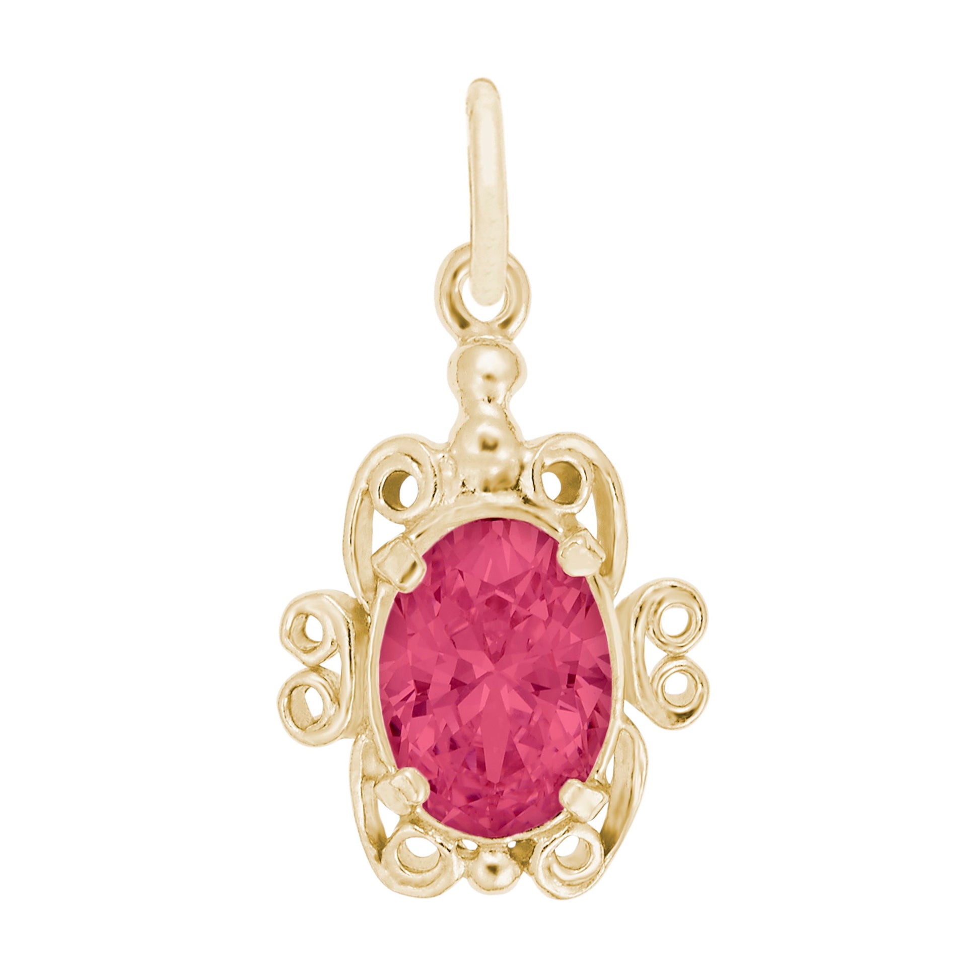Filigree July Birthstone Charm for Baby - Family & Friendship 4764-007