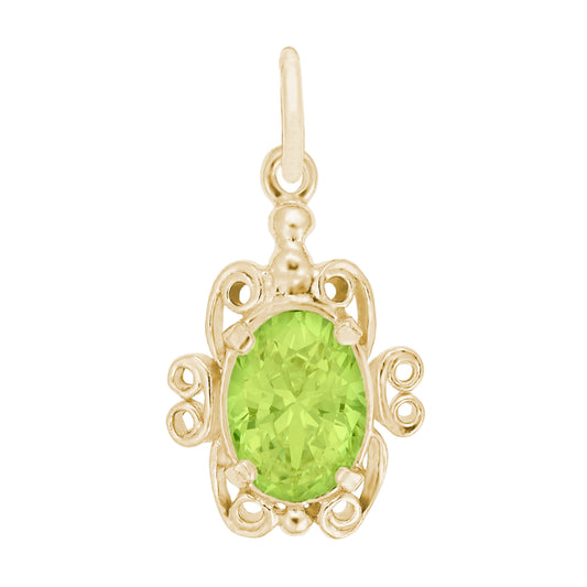 Filigree August Birthstone Charm for Baby - Family & Friendship 4764-008
