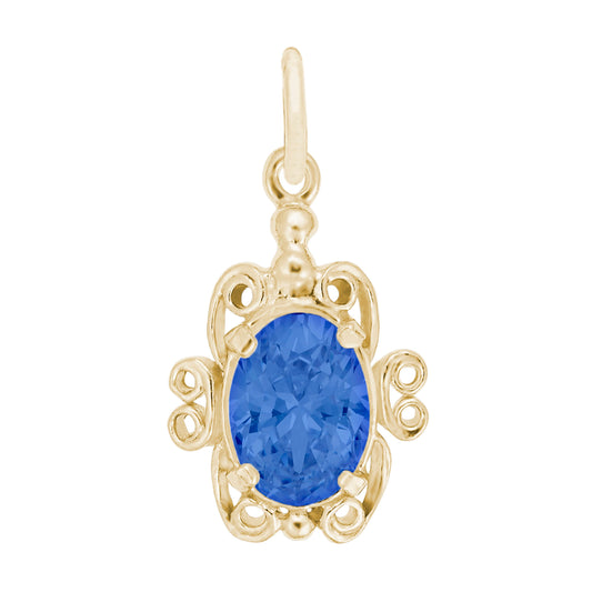 Filigree September Birthstone Charm for Baby - Family & Friendship 4764-009