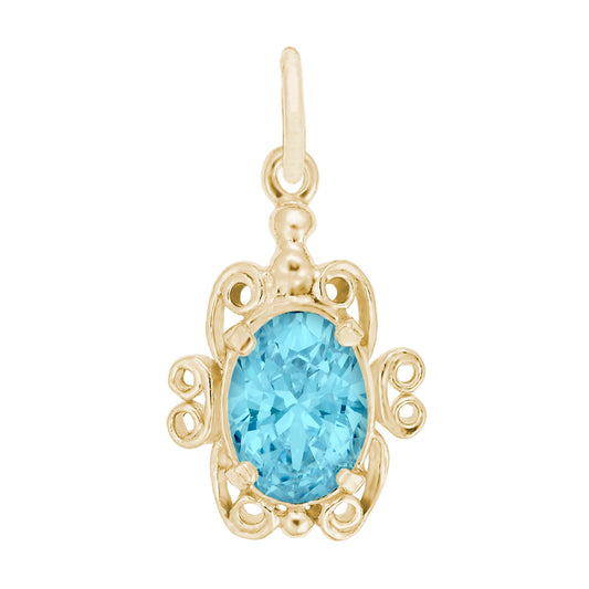 Filigree December Birthstone Charm for Baby - Family & Friendship 4764-012