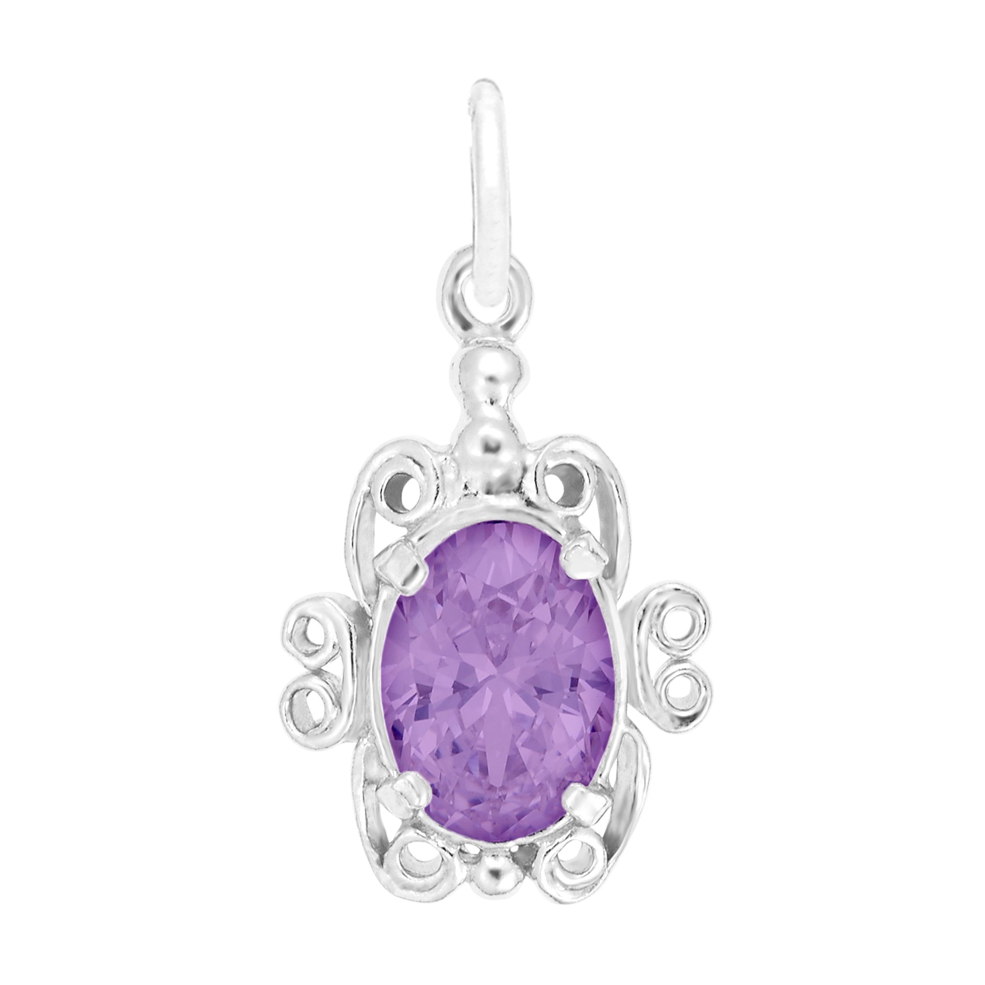 Filigree February Birthstone Charm for Baby - Family & Friendship 4764-002