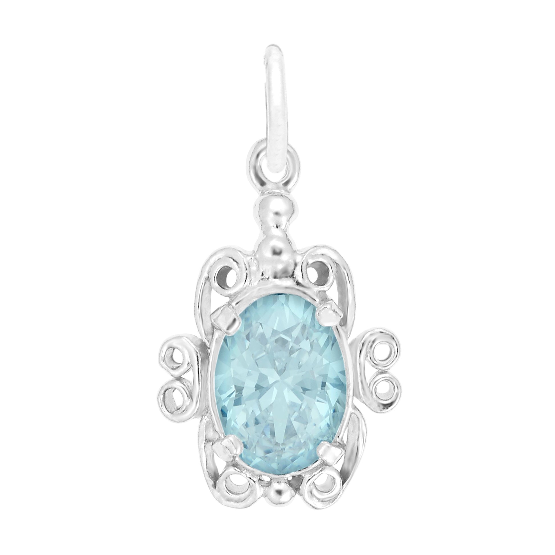 Filigree March Birthstone Charm for Baby - Family & Friendship 4764-003