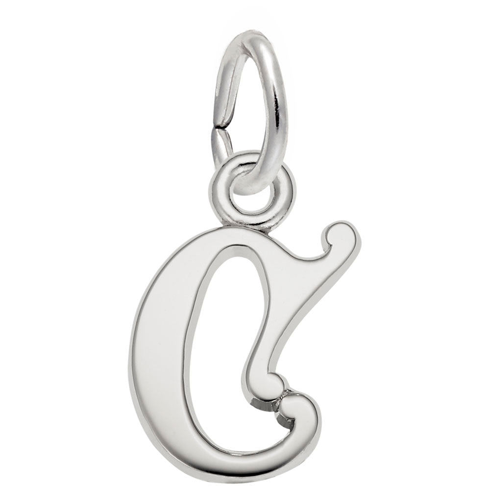 Curly Initial 'C' Accent Charm - Elegant Personalized Jewelry 4765-003