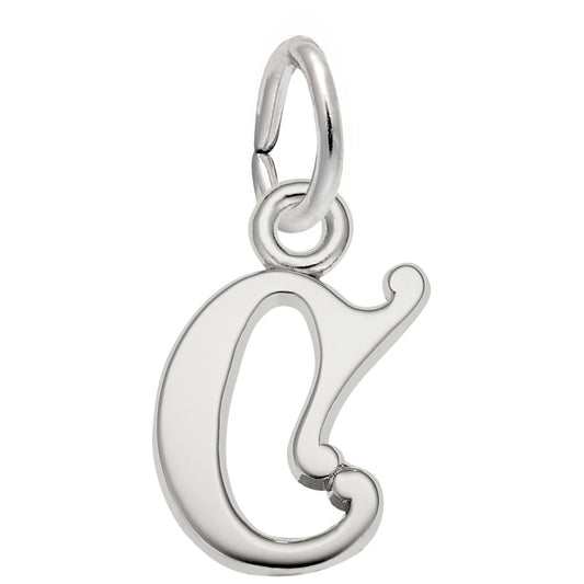 Curly Initial 'C' Accent Charm - Elegant Personalized Jewelry 4765-003