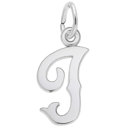 Blackletter Initial 'I' Charm - Elegant Personalized Jewelry 4766-009