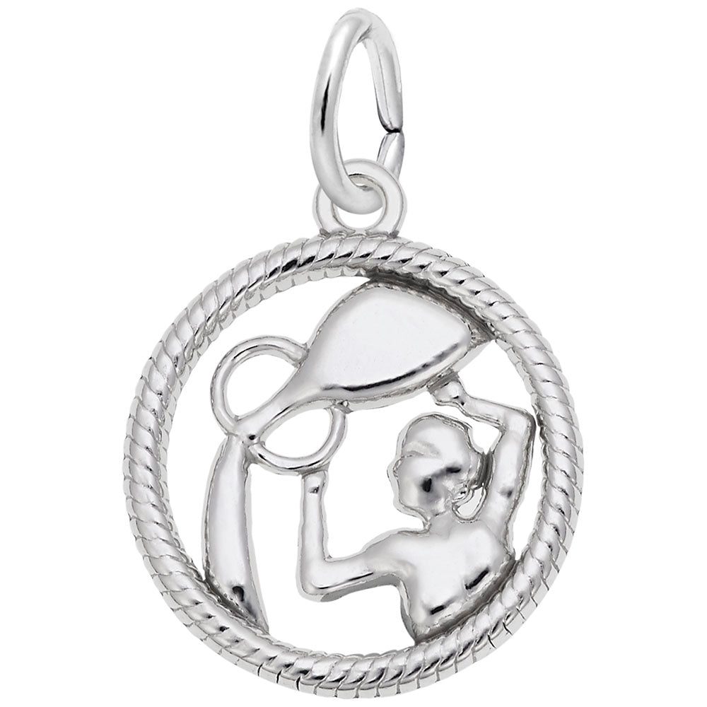 Aquarius Water Carrier Charm - Zodiac Symbol Jewelry for Astrology 4771
