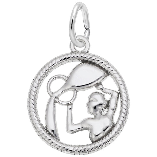 Aquarius Water Carrier Charm - Zodiac Symbol Jewelry for Astrology 4771