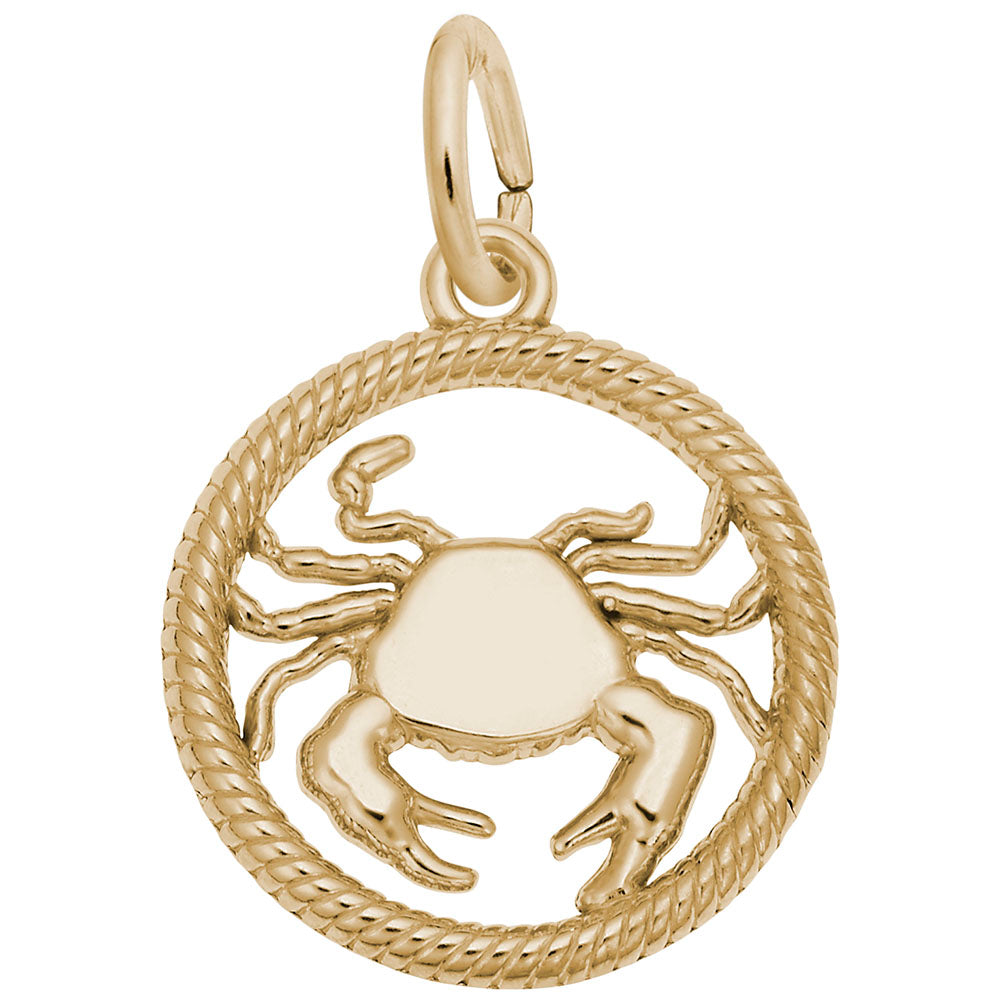 Elegant Cancer Crab Charm - Zodiac Symbol Jewelry for Astrology Lovers 4776