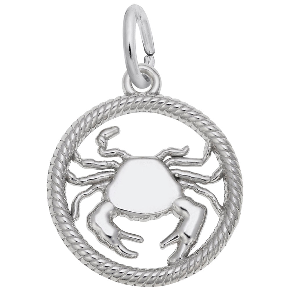 Elegant Cancer Crab Charm - Zodiac Symbol Jewelry for Astrology Lovers 4776