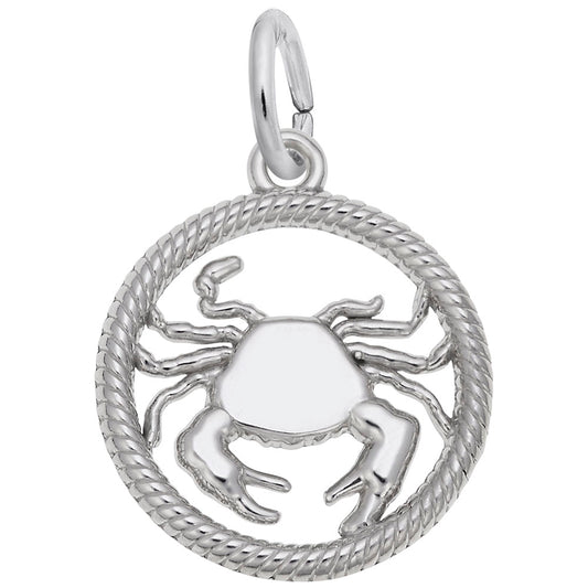Elegant Cancer Crab Charm - Zodiac Symbol Jewelry for Astrology Lovers 4776