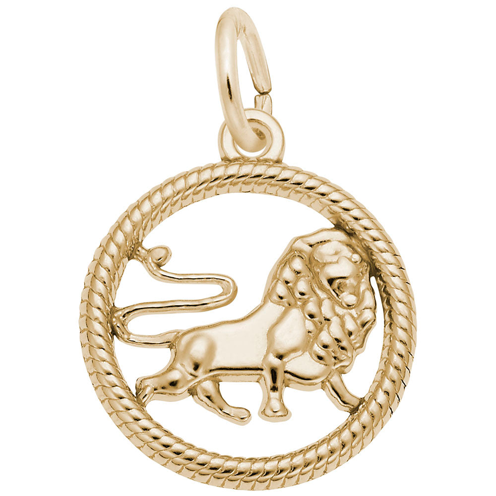 Leo Lion Charm - Zodiac Symbol Jewelry for Astrology Lovers 4777