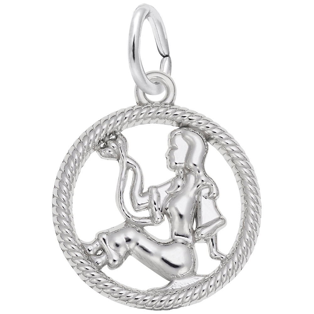 Virgo Virgin Charm - Zodiac Symbol Jewelry for Astrology Lovers 4778