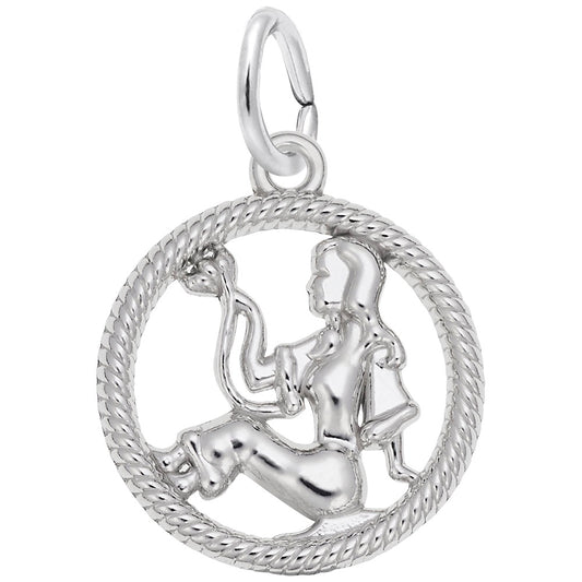 Virgo Virgin Charm - Zodiac Symbol Jewelry for Astrology Lovers 4778