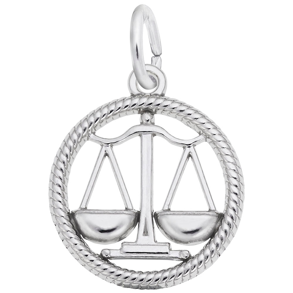 Libra Scales Charm - Zodiac Symbol Jewelry for Balance & Harmony 4779