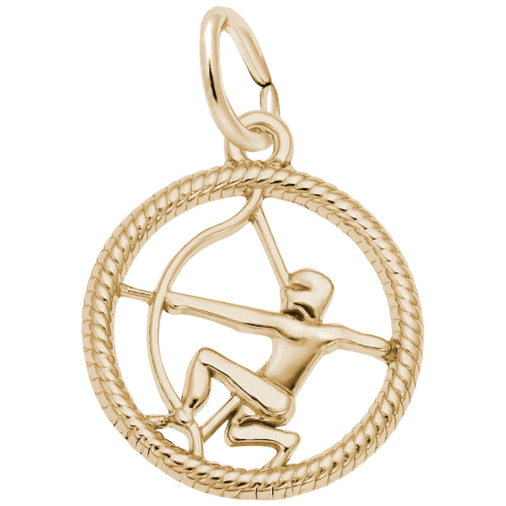 Elegant Sagittarius Archer Charm - Zodiac Symbol Jewelry Gift 4781