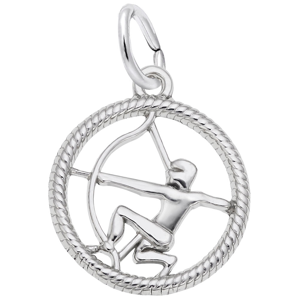 Elegant Sagittarius Archer Charm - Zodiac Symbol Jewelry Gift 4781