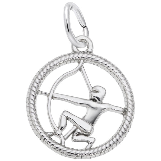 Elegant Sagittarius Archer Charm - Zodiac Symbol Jewelry Gift 4781
