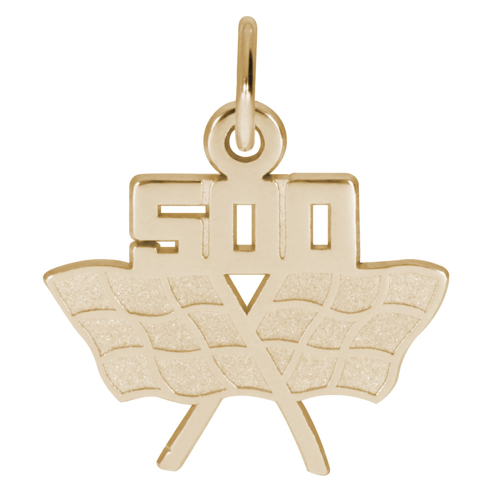 Racing Flags Charm for Travel Lovers - Unique Travel Jewelry 4792