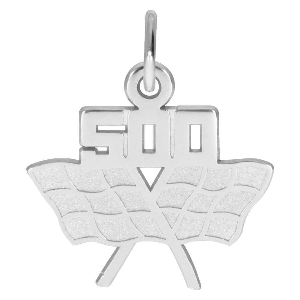 Racing Flags Charm for Travel Lovers - Unique Travel Jewelry 4792