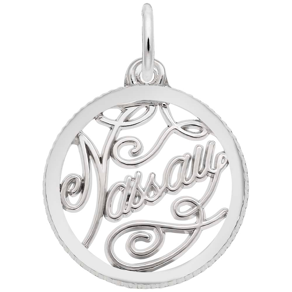 Nassau Disc Charm - Travel Souvenir Jewelry for Island Lovers 4830