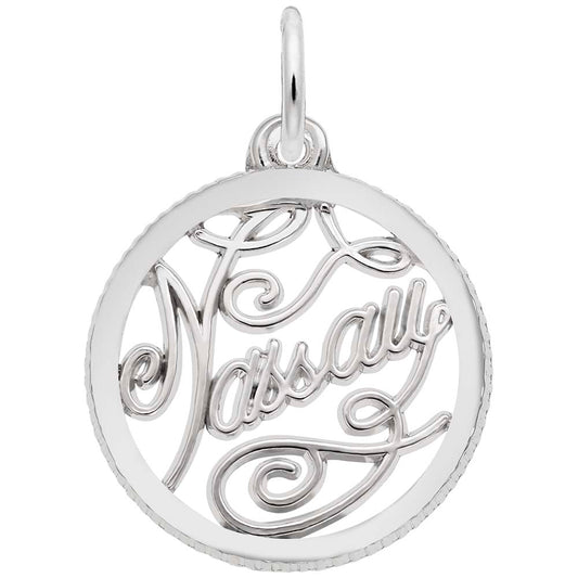 Nassau Disc Charm - Travel Souvenir Jewelry for Island Lovers 4830