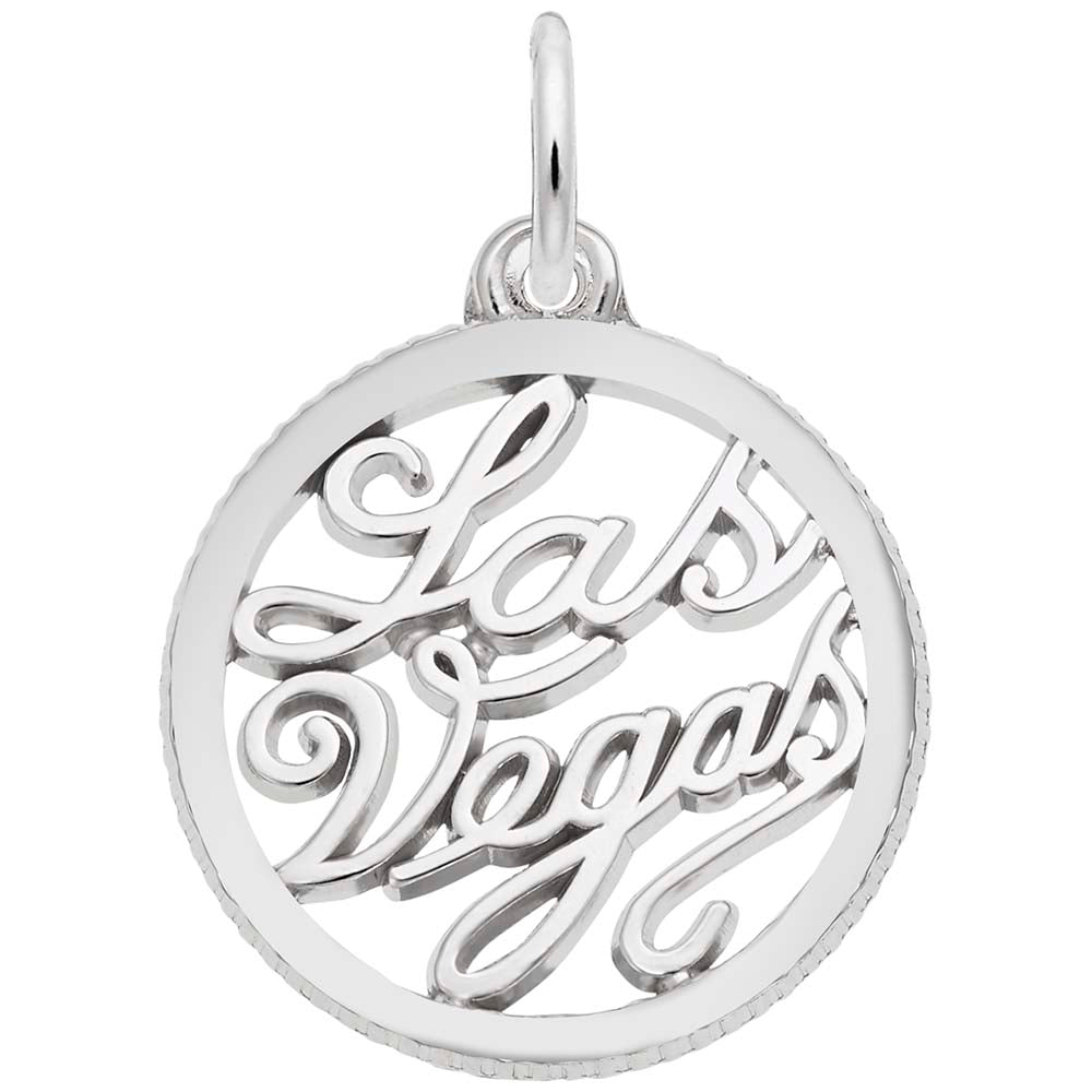 Las Vegas Open Disc Charm - Travel Souvenir Jewelry for Adventurers 4855