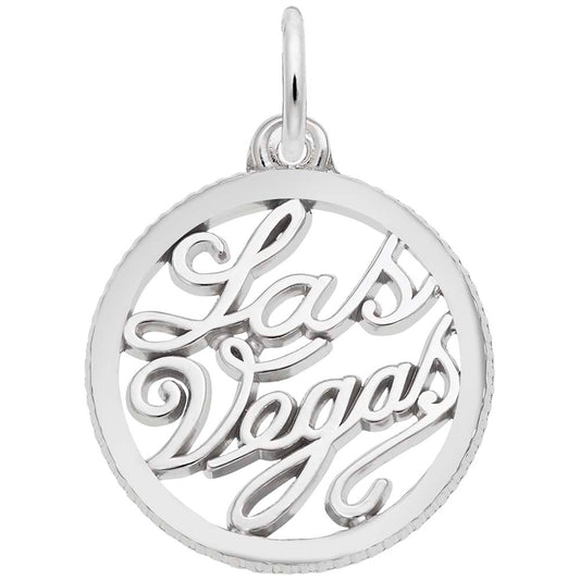 Las Vegas Open Disc Charm - Travel Souvenir Jewelry for Adventurers 4855