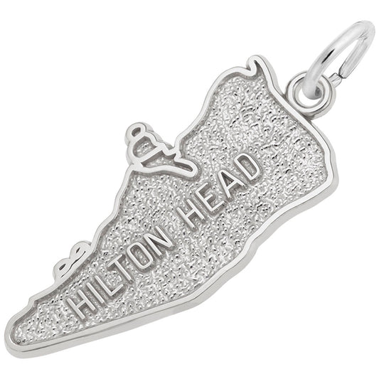Hilton Head Map Charm