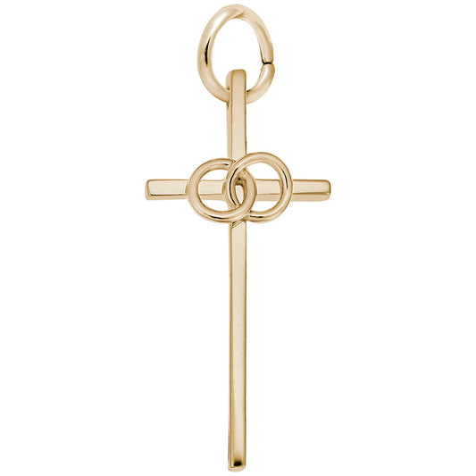 Elegant Wedding Cross Charm for Faith-Inspired Jewelry Designs 4936