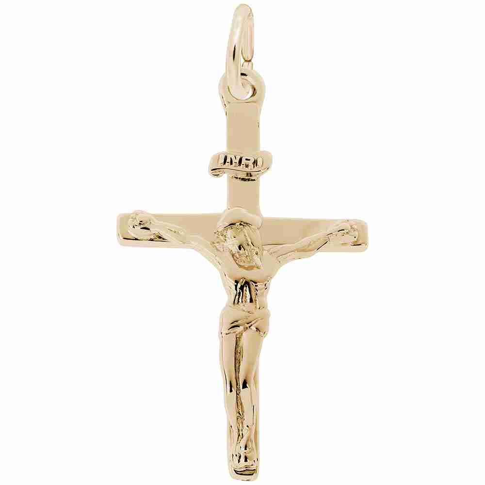 Elegant New Crucifix Cross Charm for Religious Jewelry Lovers 4937