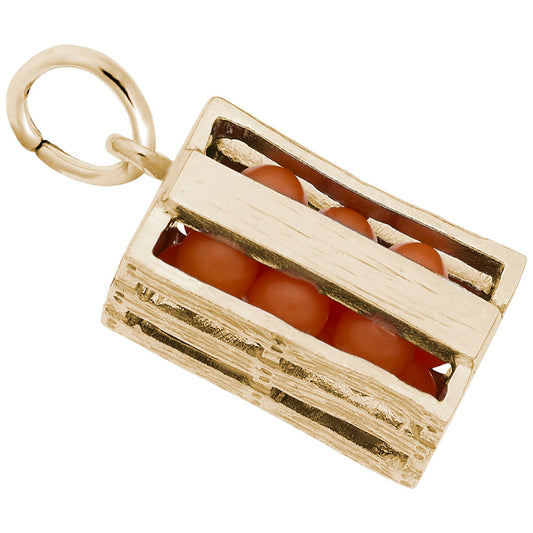 California Orange Crate Charm - Travel Souvenir Jewelry Piece 4971