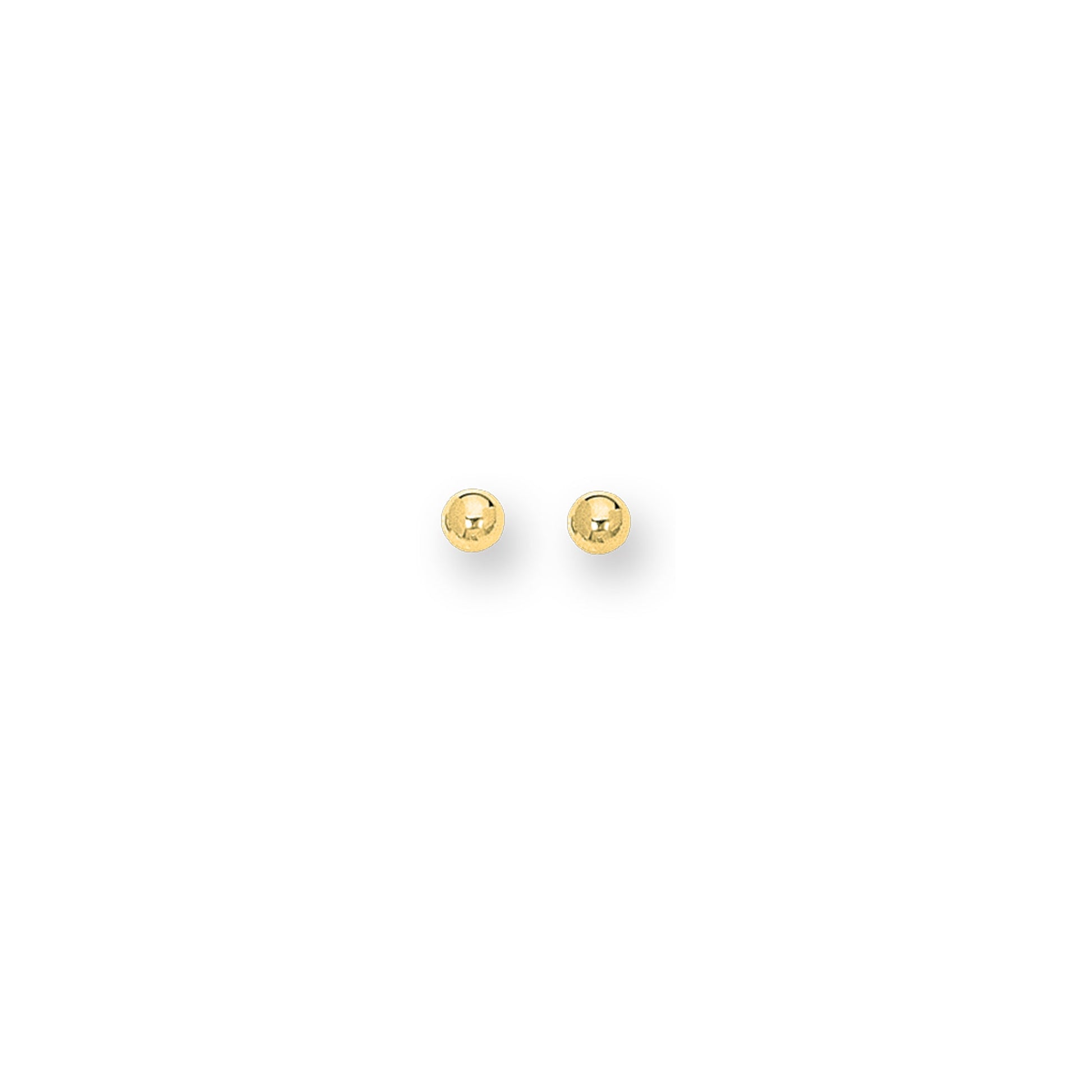 Royal Chain 14K Gold Polished 10mm Post Earring BALL