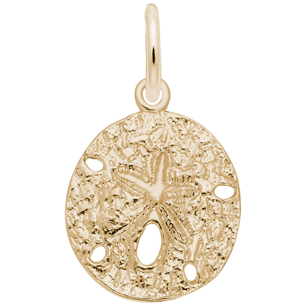 Small Sand Dollar Charm - Nautical Jewelry for Beach Lovers 5020