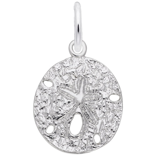 Small Sand Dollar Charm - Nautical Jewelry for Beach Lovers 5020