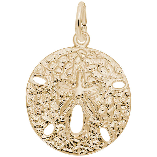 Medium Sand Dollar Charm - Nautical Jewelry for Beach Lovers 5021