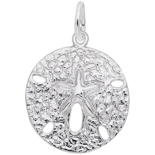 Medium Sand Dollar Charm - Nautical Jewelry for Beach Lovers 5021