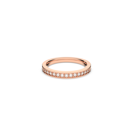 Matrix ring, White, 18K rose gold finish