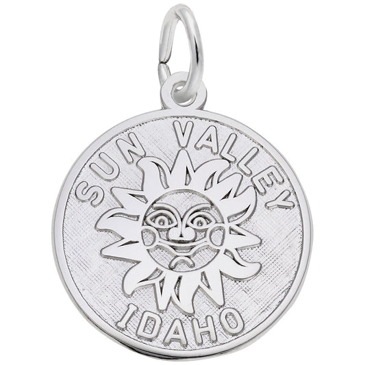 Sun Valley Idaho Disc Charm - Travel Souvenir Jewelry Gift 5071
