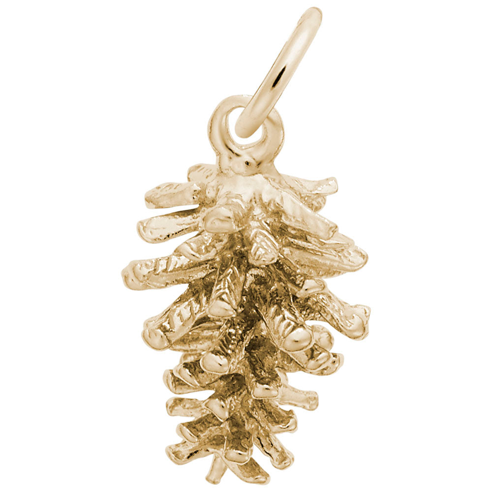 Handcrafted Pine Cone Charm for Fall Jewelry - Nature-Inspired 5113