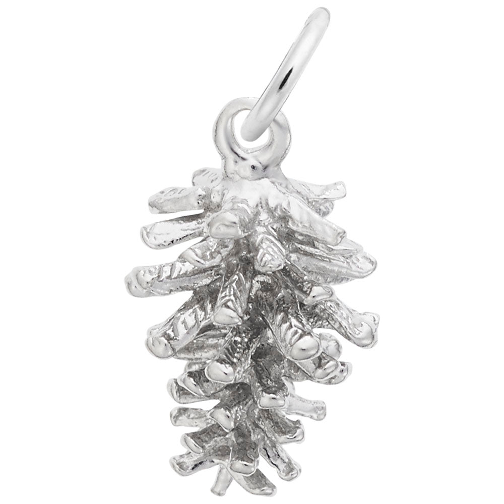 Handcrafted Pine Cone Charm for Fall Jewelry - Nature-Inspired 5113