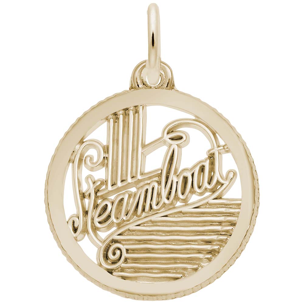 Steamboat Springs Disc Charm - Colorado Travel Souvenir Jewelry 5143