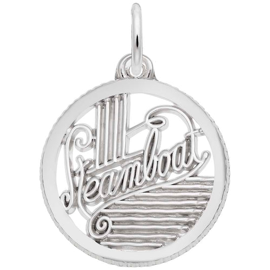 Steamboat Springs Disc Charm - Colorado Travel Souvenir Jewelry 5143