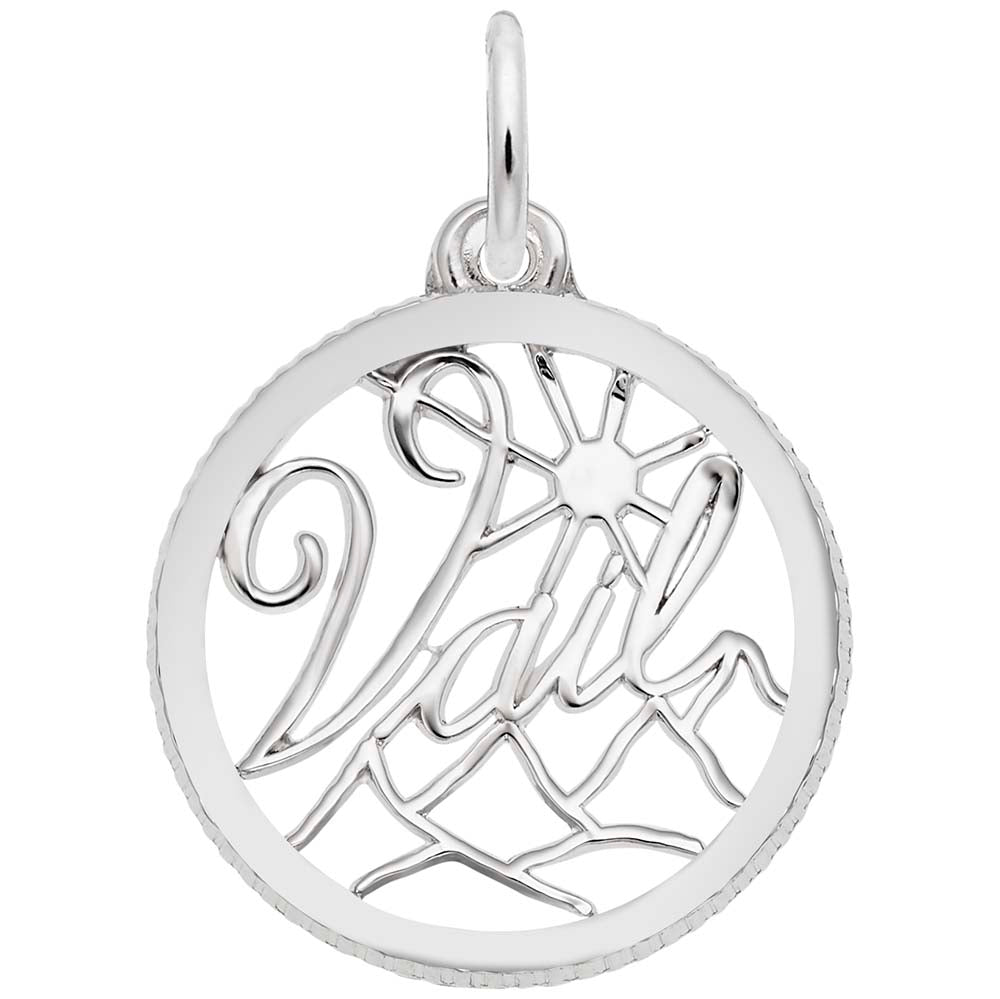 Vail Disc Charm - Travel Souvenir Jewelry for Colorado Lovers 5145