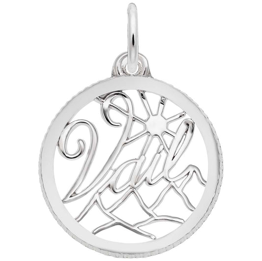 Vail Disc Charm - Travel Souvenir Jewelry for Colorado Lovers 5145