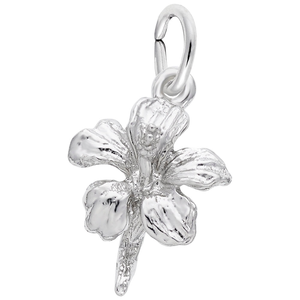 Hibiscus Flower Accent Charm for Hawaii Travel Souvenirs 5155