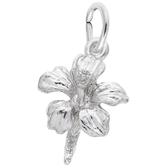 Hibiscus Flower Accent Charm for Hawaii Travel Souvenirs 5155