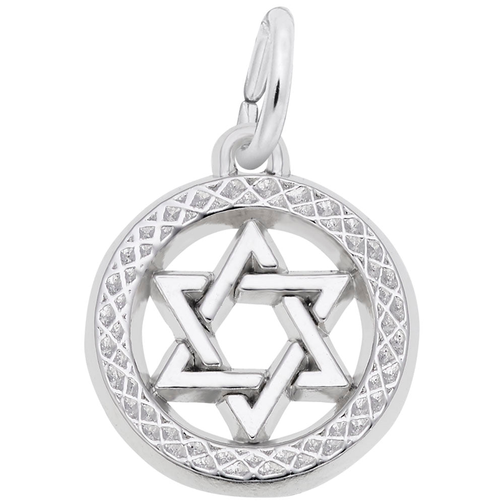 Star of David Diamond-Faceted Disc Charm for Special Occasions 5164